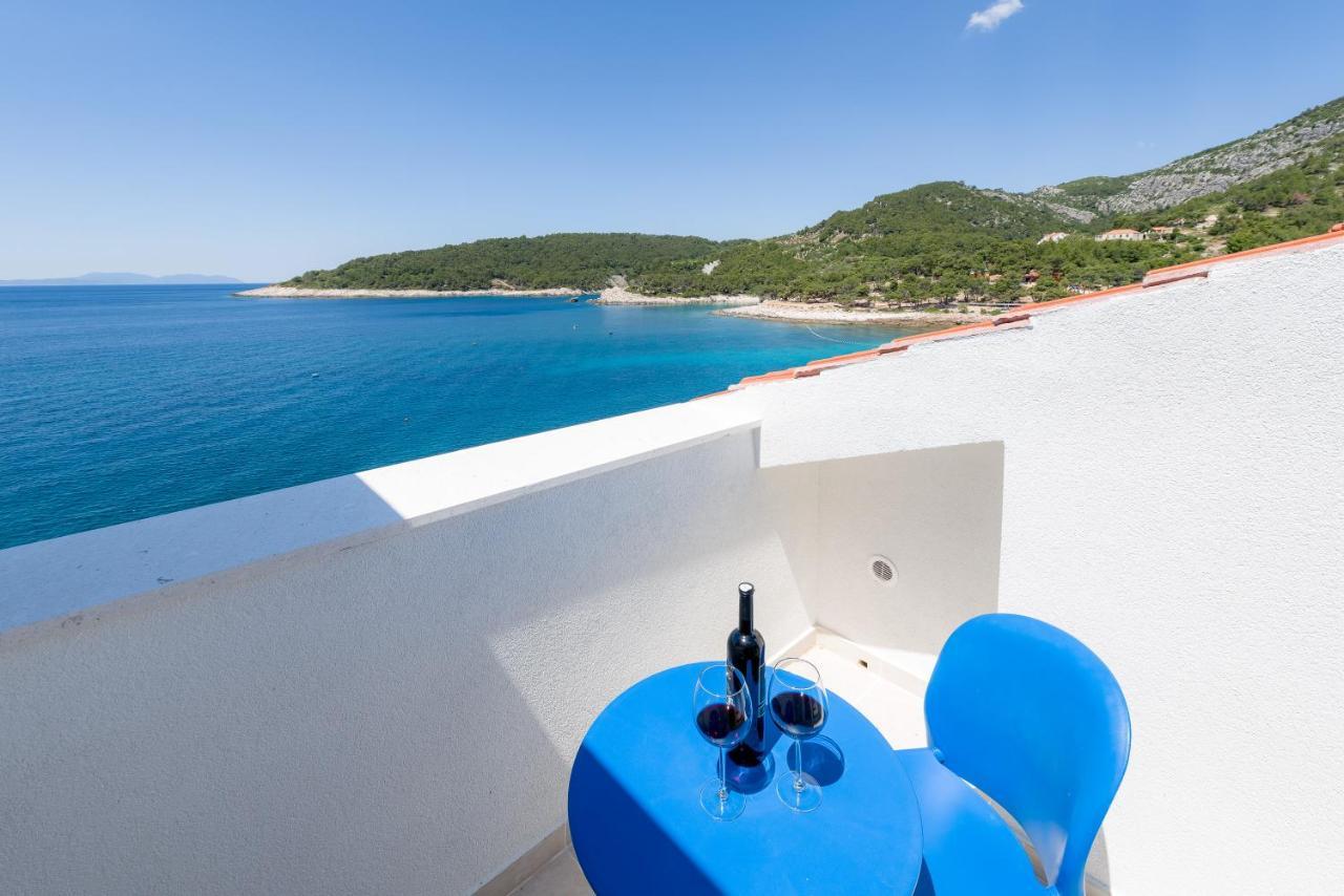 Luxury Bellavista Amazing Sea Holidays With Private Beach & Parking Milna  Zewnętrze zdjęcie